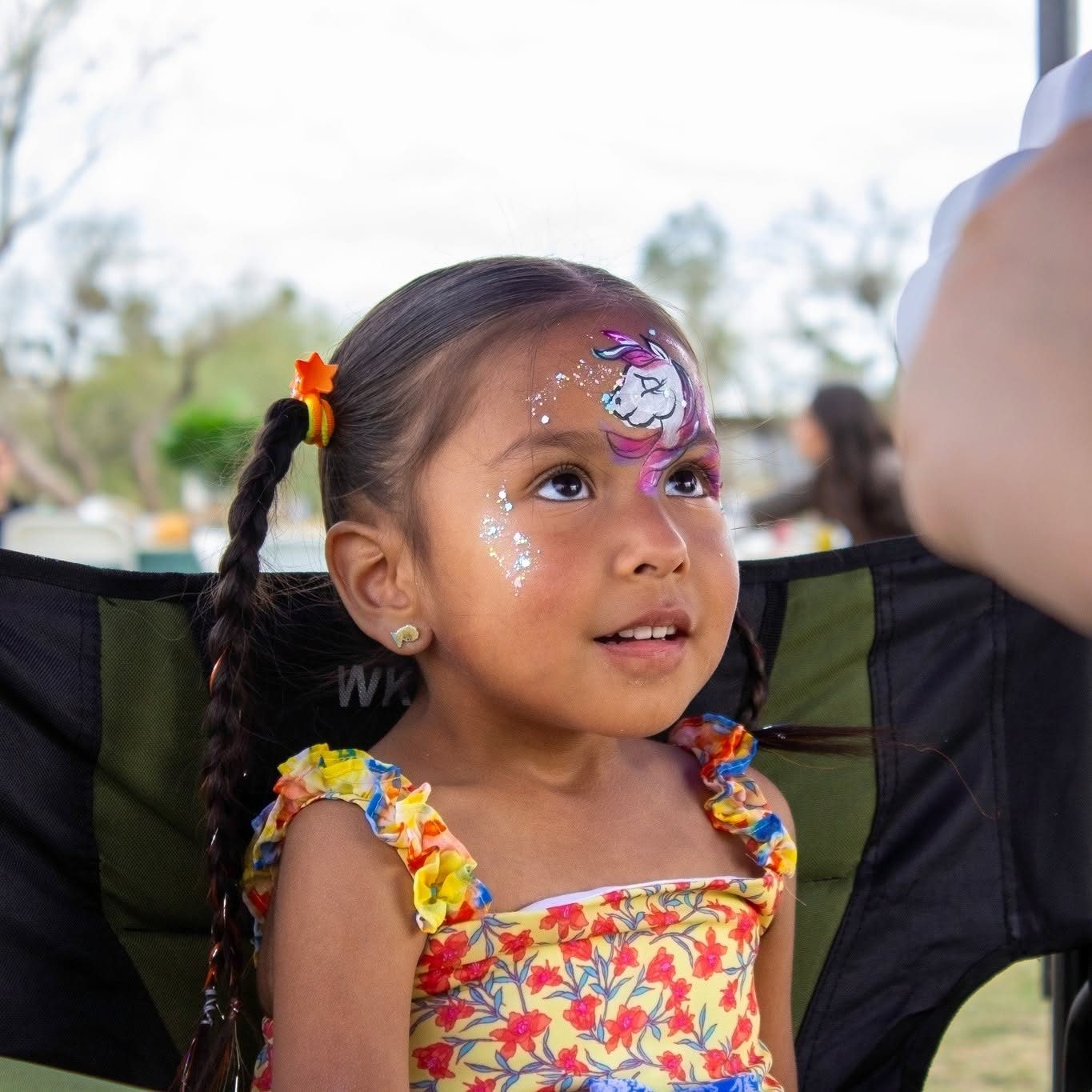 Unicorn face paint design